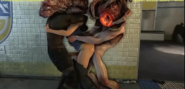  Jill Valentine in Trouble 3D Monster porn animation